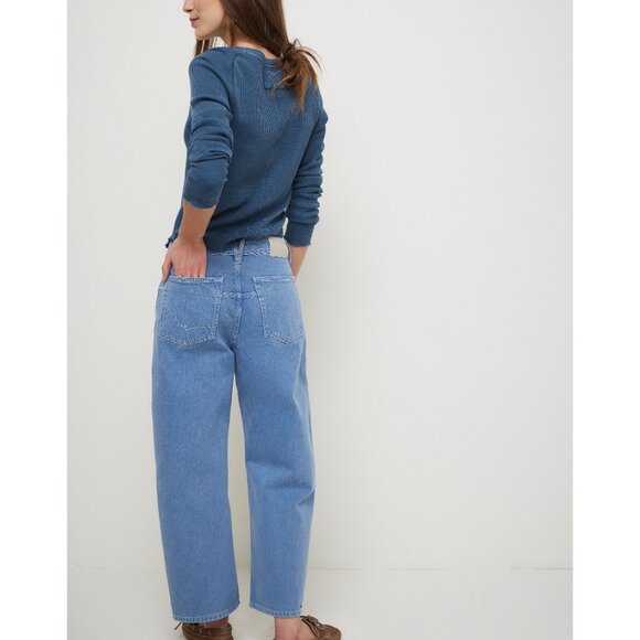 Free People Blue Boyfriend Jeans - Picture 3 of 5